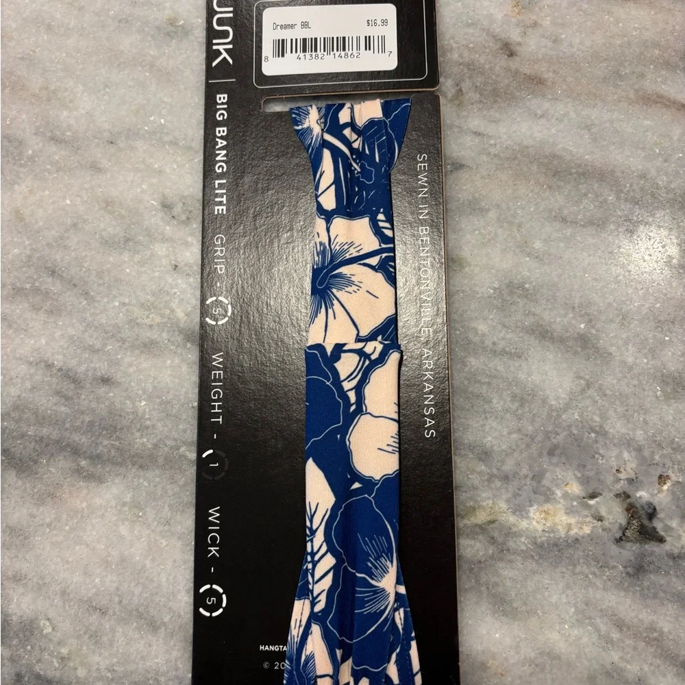 JUNK Blue and White Floral Headband - Picture 2 of 2